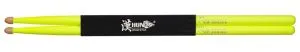 HUN 10101003032 Fluorescent Series 7A Yellow Барабанные палочки, деревянный наконечник.
