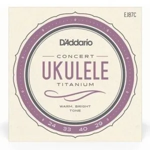D'Addario EJ87C Titanium Комплект струн для концертного укулеле.