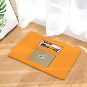 Коврик напольный. Комбик Orange. Полиэстер. Размер 40х60 см.