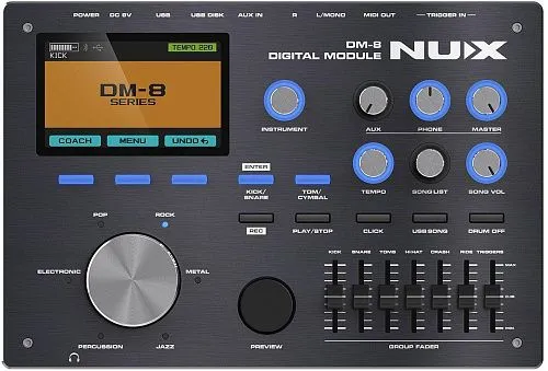 Nux DM-8 Профессиональная цифровая ударная установка (2 коробки).