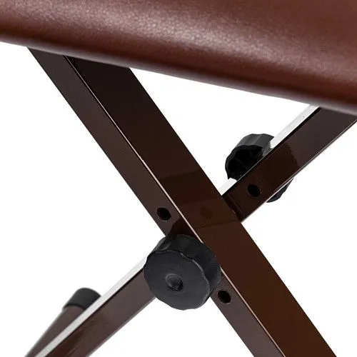 Lutner NK-XBRM Банкетка х-образная, коричневая.