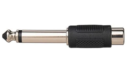 Soundking CC303 Переходник (разъем переходной) 1/4" (6,35мм), моно, штекер - RCA, гнездо.