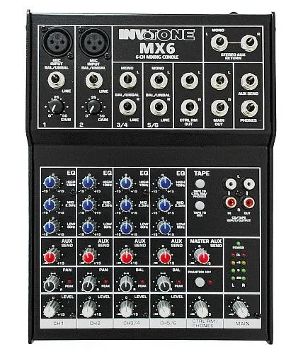 Invotone MX6 Микшерный пульт.
