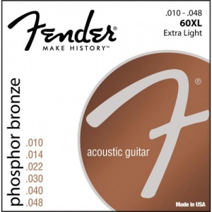 Fender 60ХL Phosphor Bronze Ball (10-48) Комплект струн для акустической гитары, 10-48.