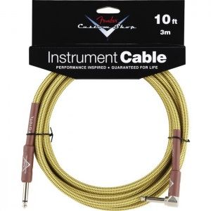 Fender Custom Shop 10' Angle Instrument Cable Tweed Кабель инструментальный.