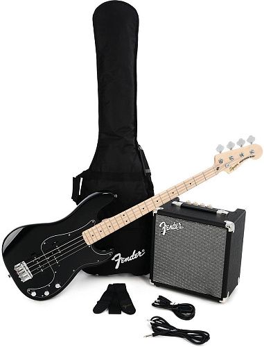 Fender Squier Affinity 2021 Precision Bass PJ Pack MN Black Комплект бас-гитарный.