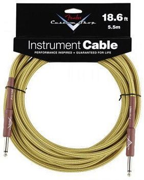 Fender Custom Shop 18.6' Instrument Cable Tweed Кабель инструментальный.